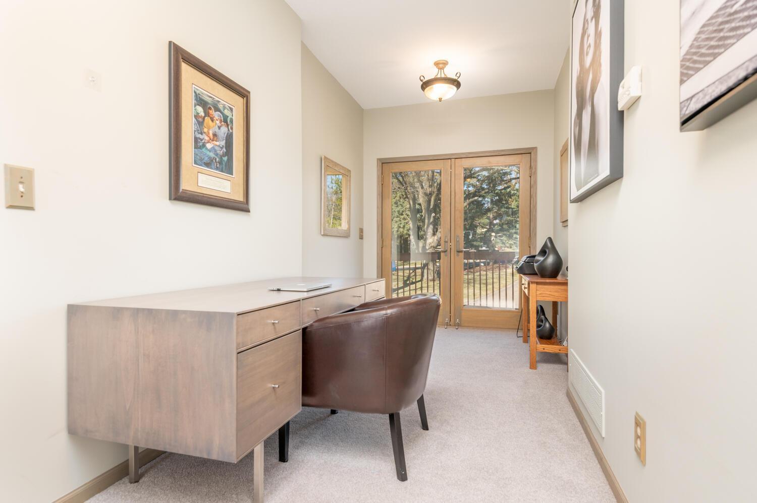 This loft area off the primary suite is a nice place for your desk to take care of some early morning or late night work.