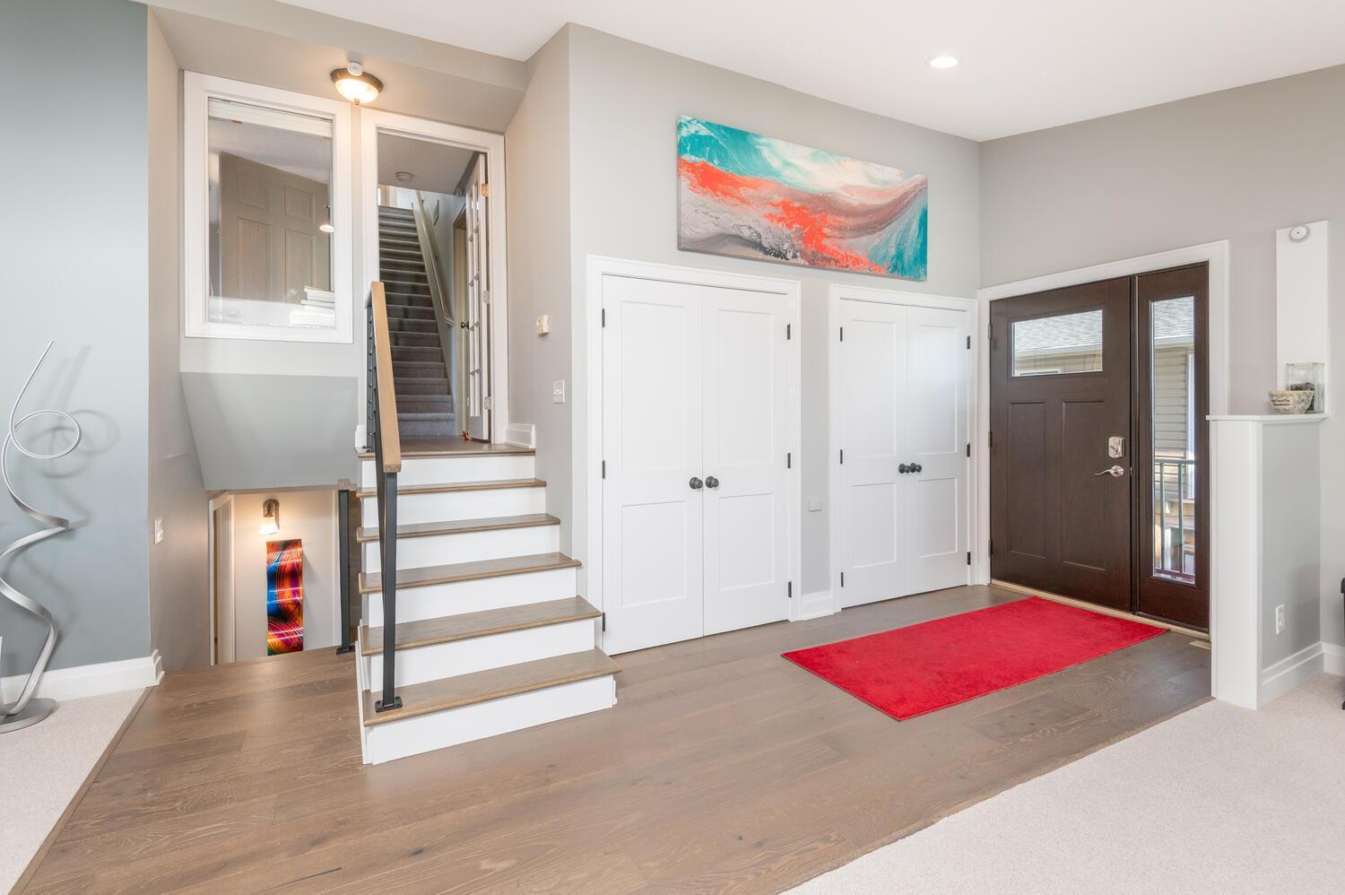 Greet your guests here when they come to visit you at the lake! Plentiful coat closet space when cool months arrive.