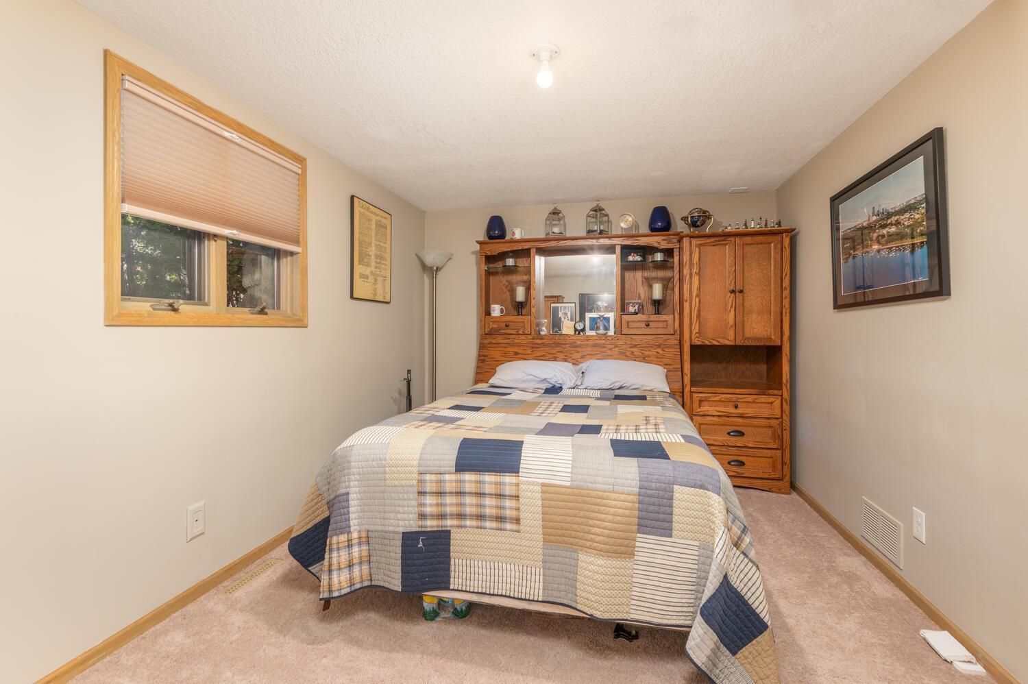 Bedroom 4 can be used as a nice guest room off the lower level.