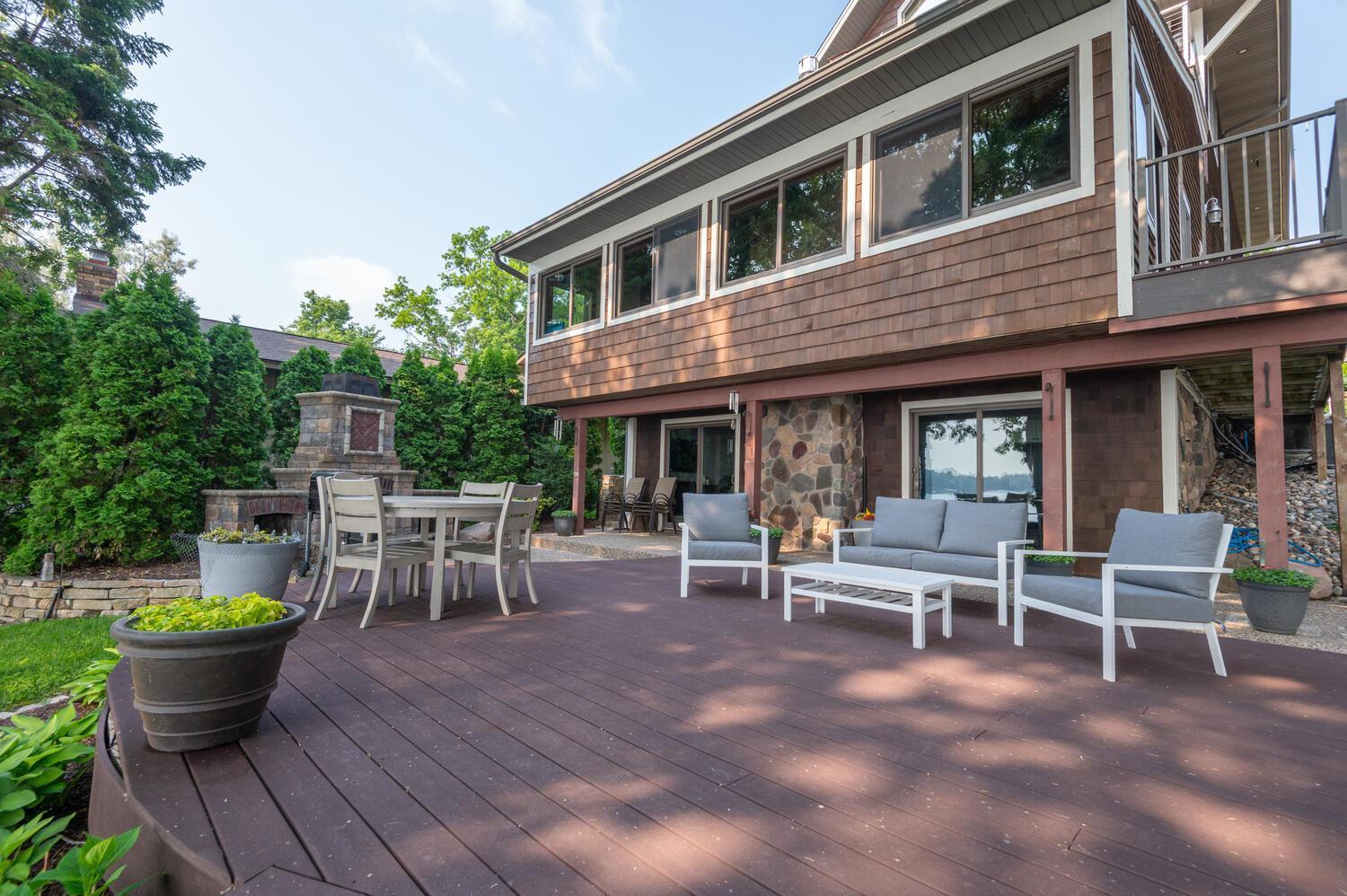 Patio and deck are perfect for Summer and Fall entertaining!