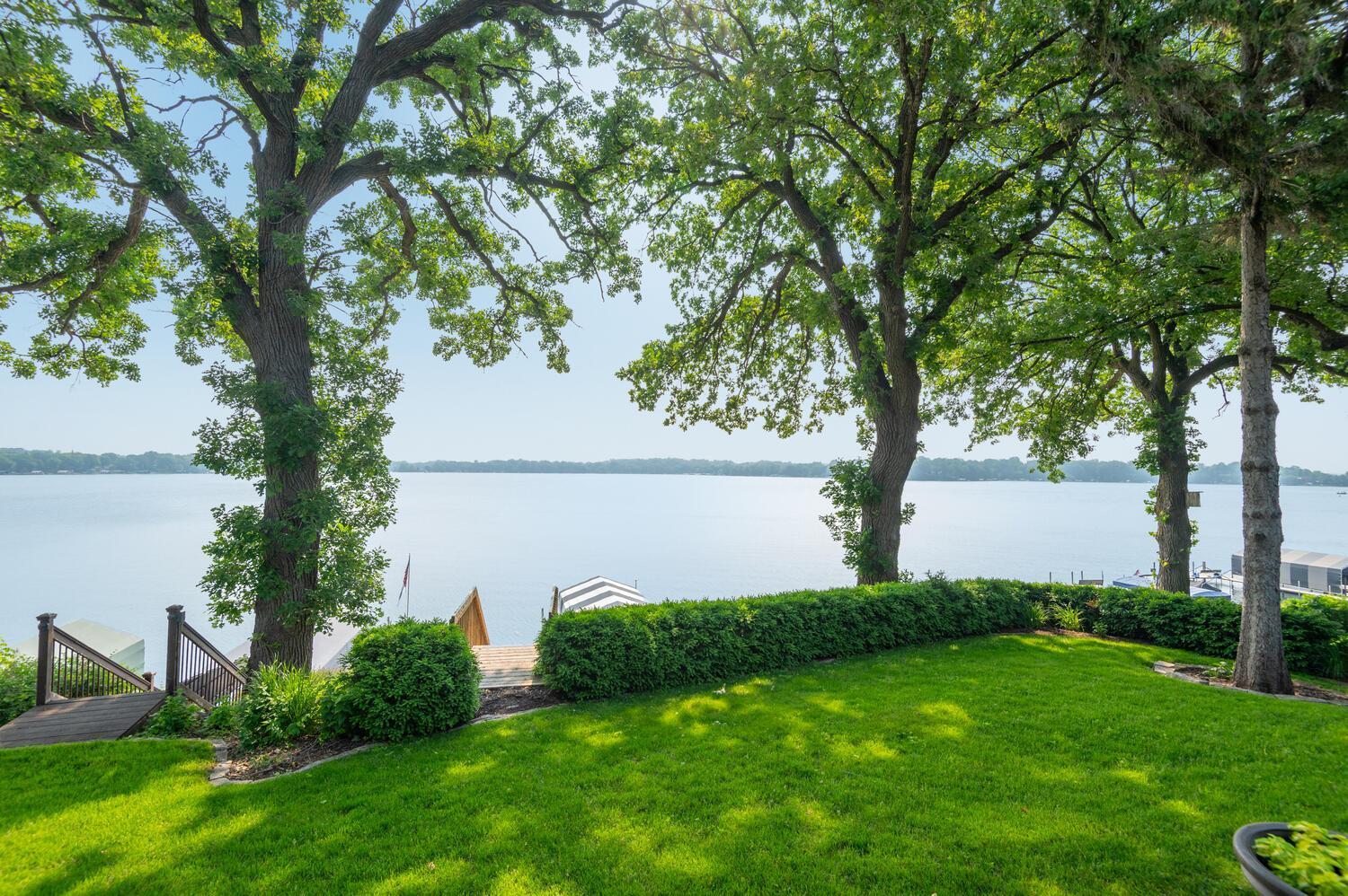 Choose between the afternoon shade on plush lawn or relaxing in the sun on the deck! It is truly a breathtaking view!