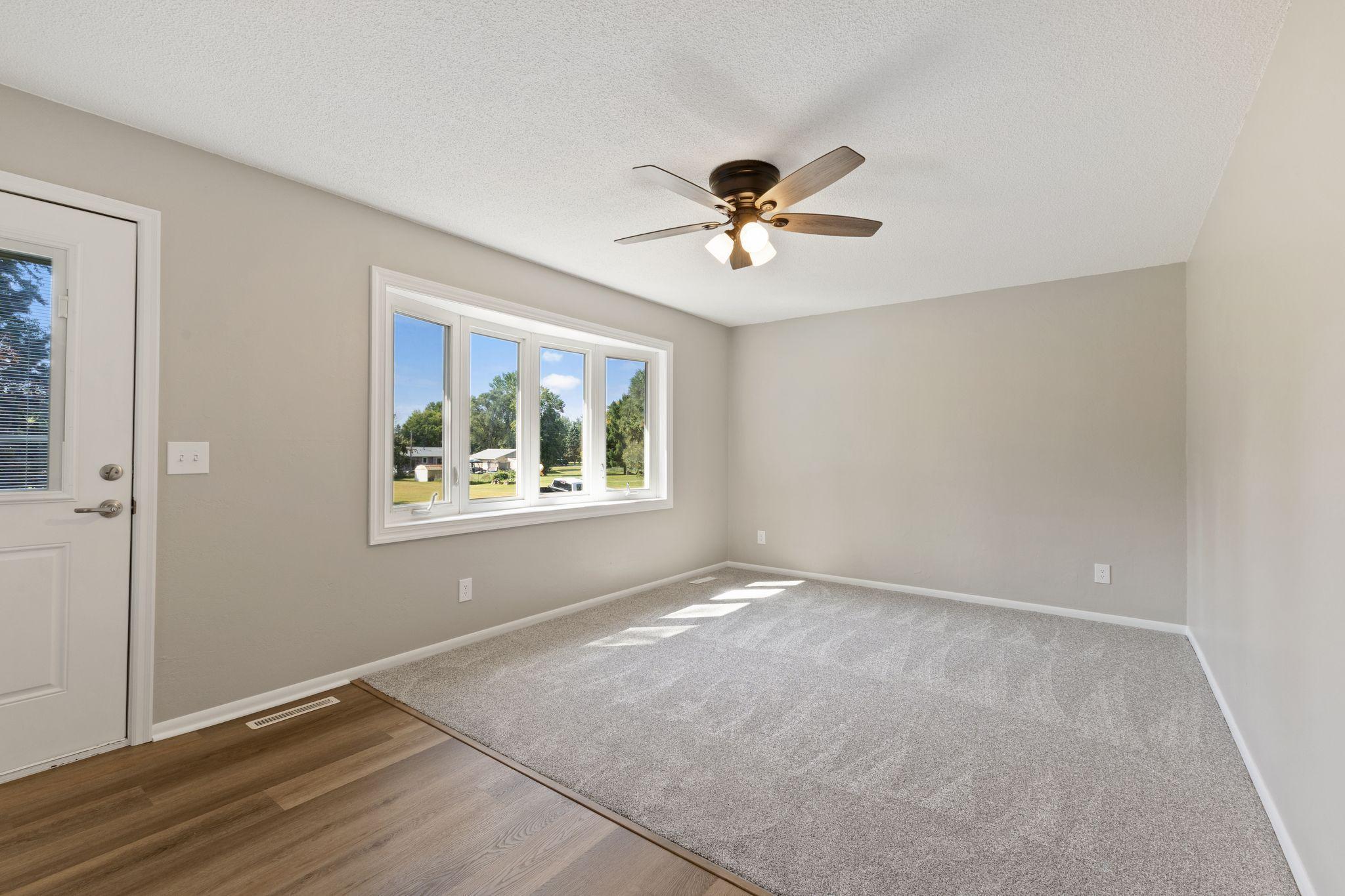 Main fl living room flooded with natural light