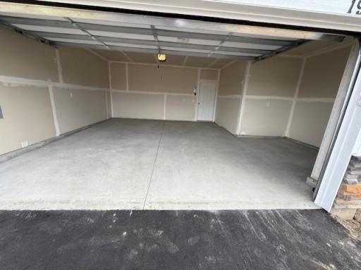 Spacious Garage with extra storage space