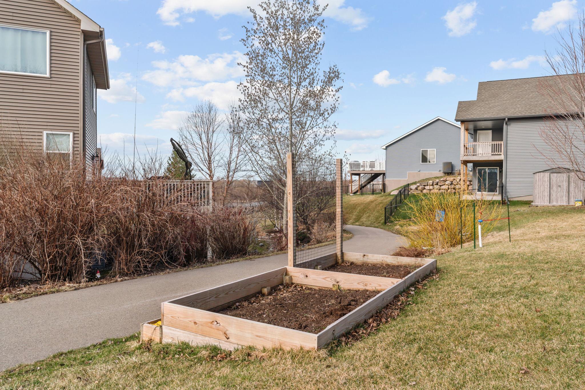 garden beds ready to grow