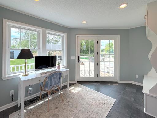 This inviting space is perfect for relaxing, working from home, or enjoying your morning coffee with a convenient built-in coffee bar.