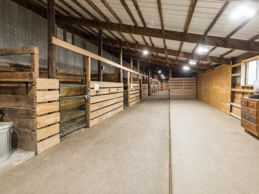 Spacious and highly functional barn interior designed with both versatility and durability in mind, this well-constructed barn delivers both scale and flexibility.
