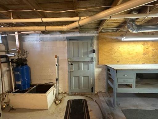 basement door to back yard area