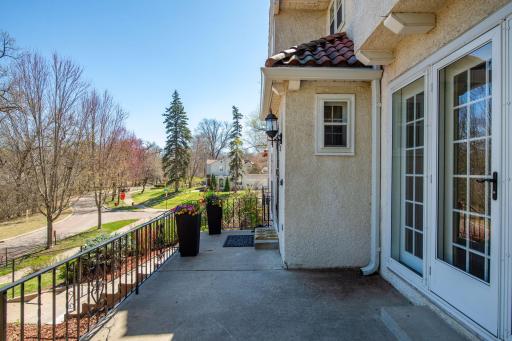View of the Parkway from the dining room terrace