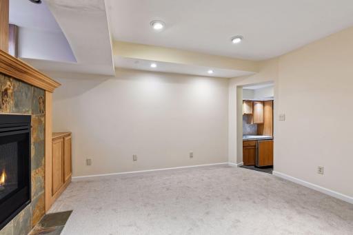 View to the bar area from the family room