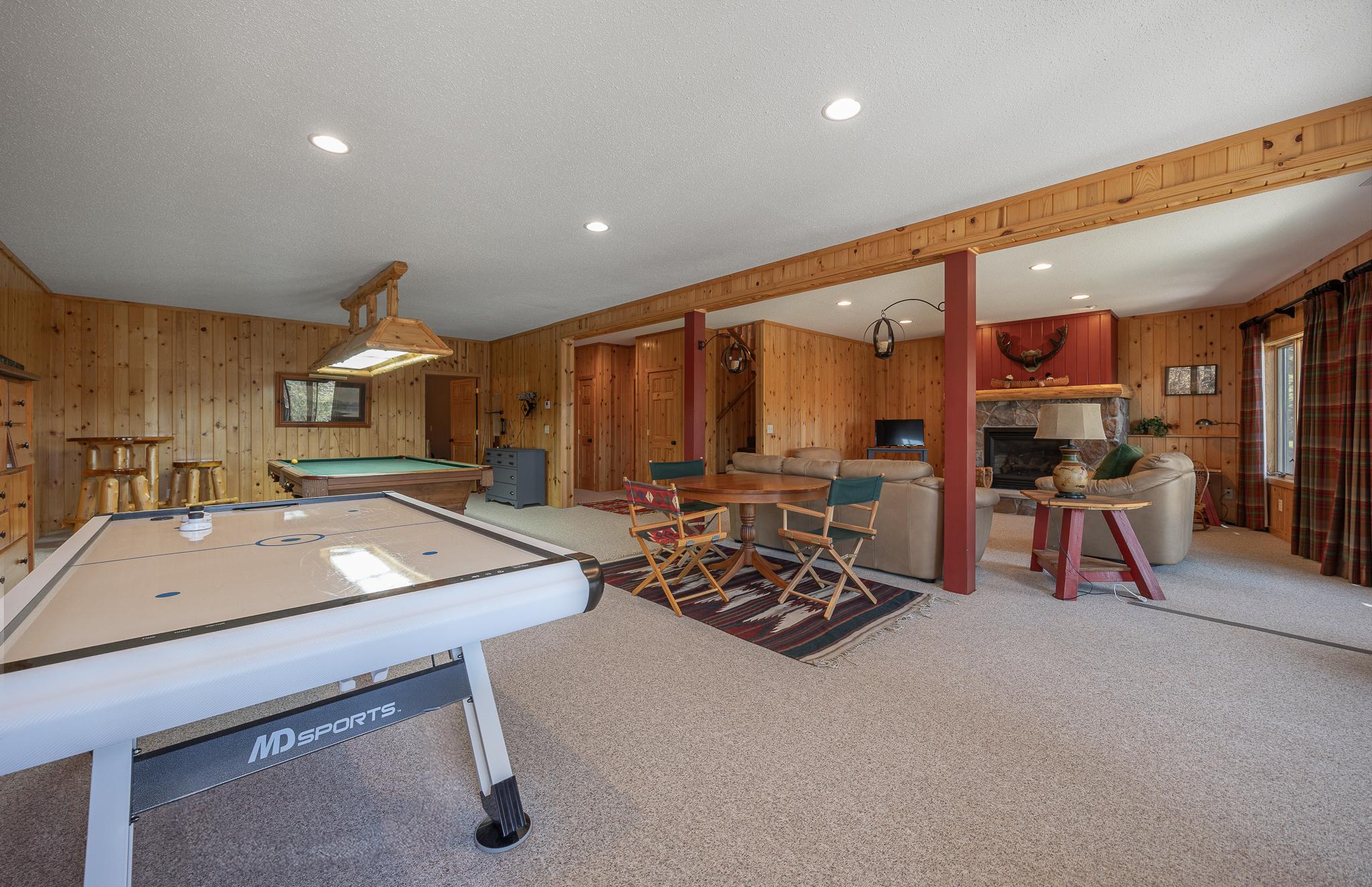 Additional views of lower level family room