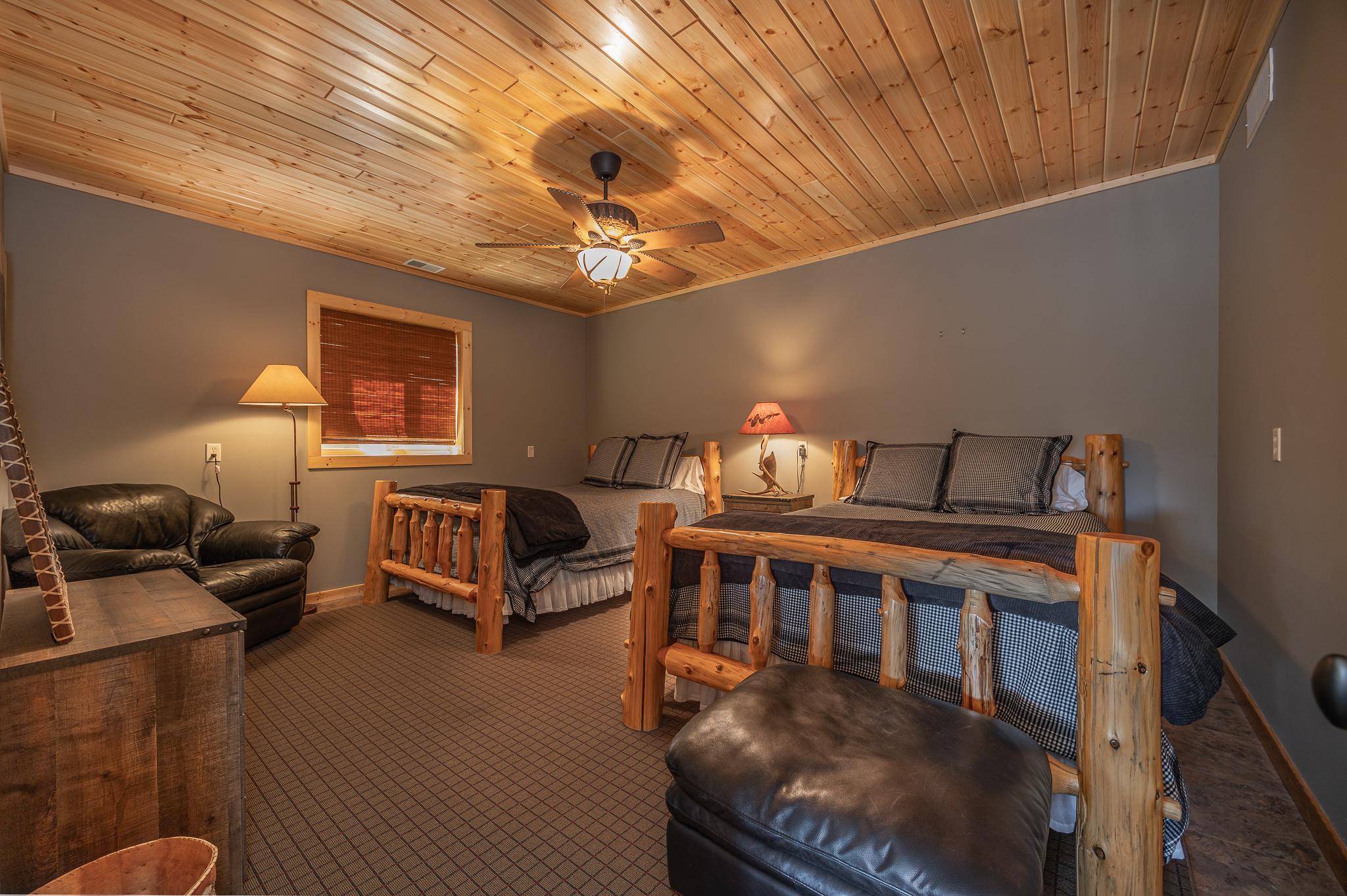 Large lower level bedroom