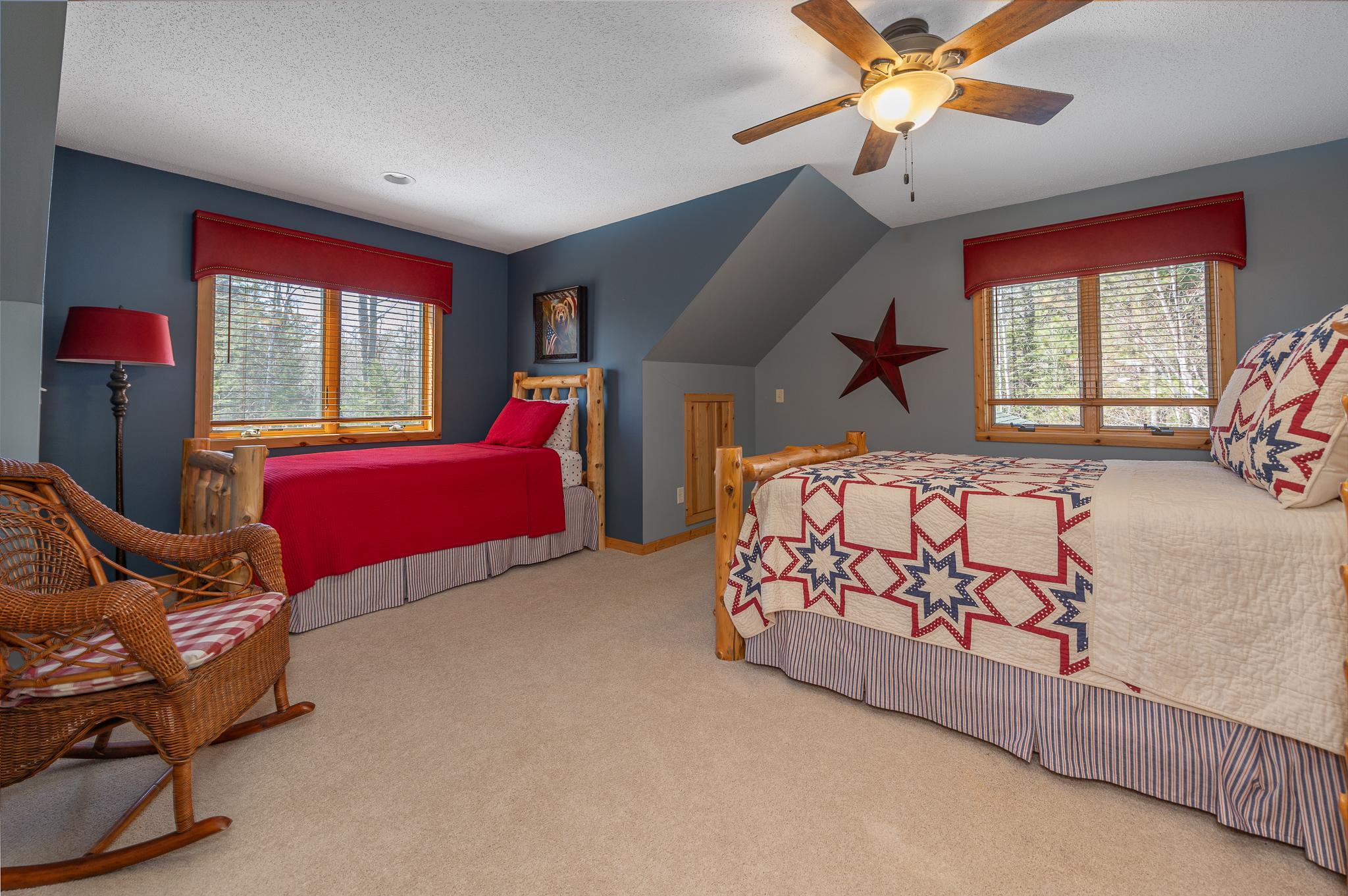 Large upper level bedroom