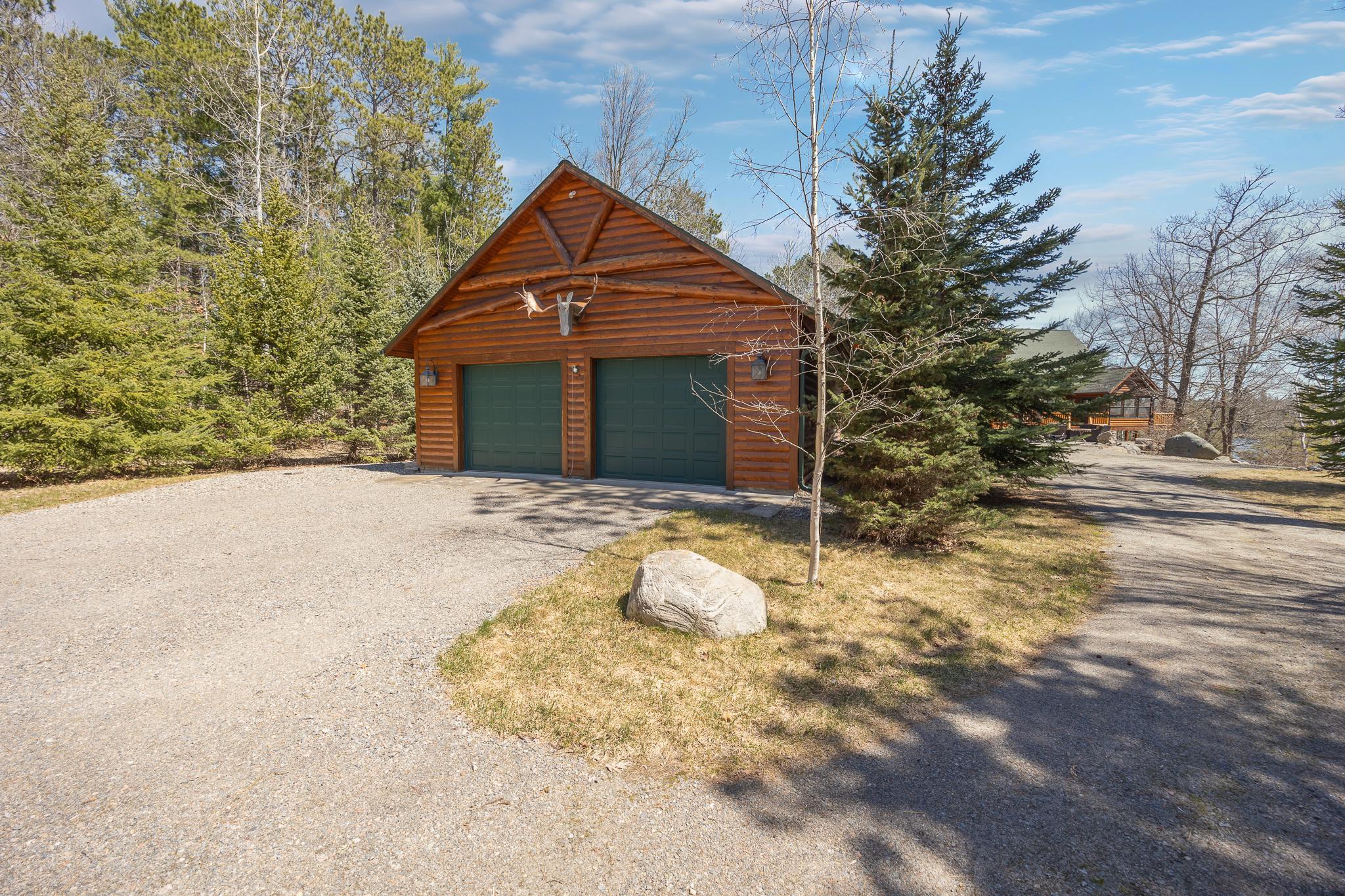 Detached two stall garage