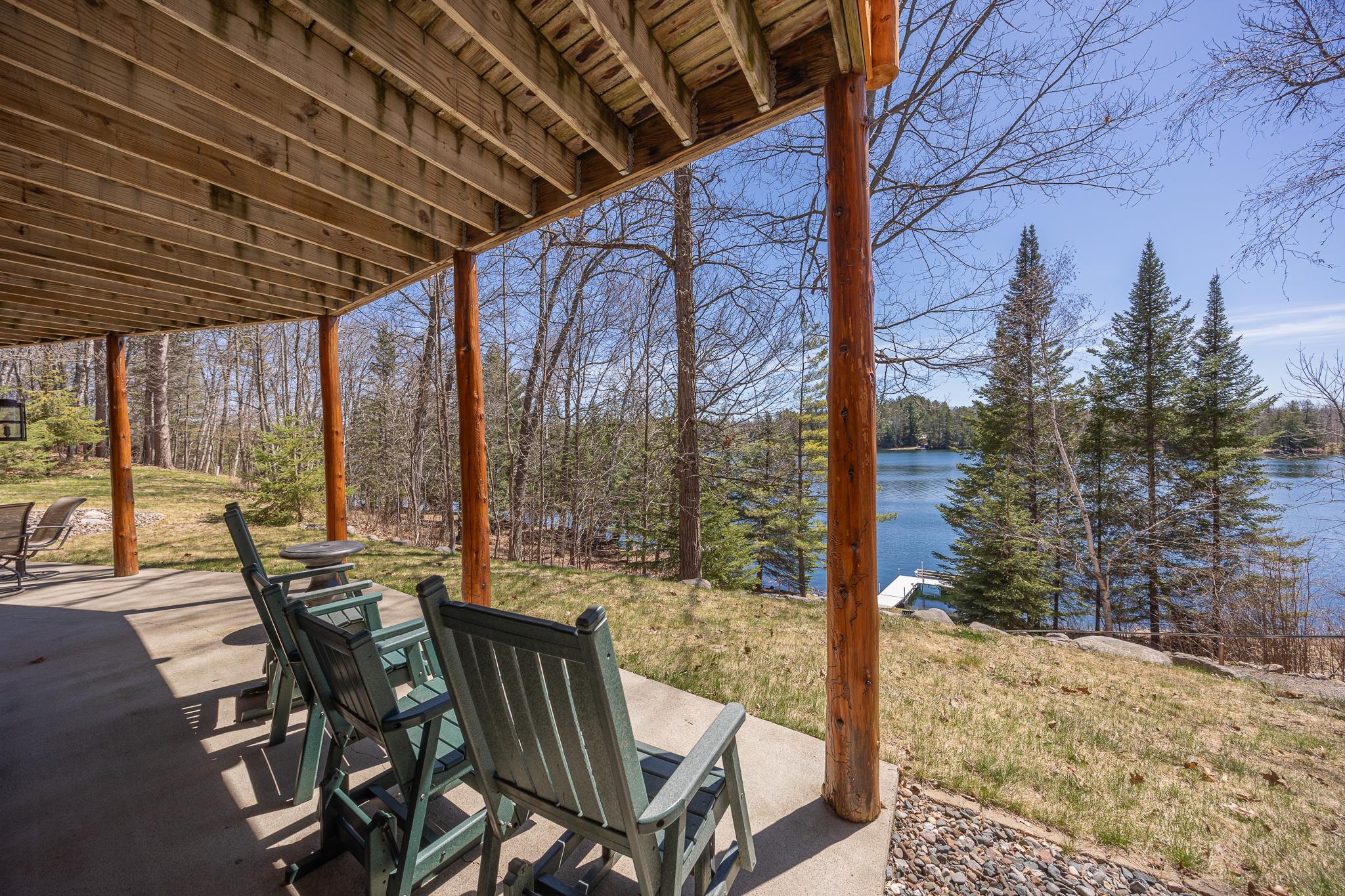 Lower level walkout to porch