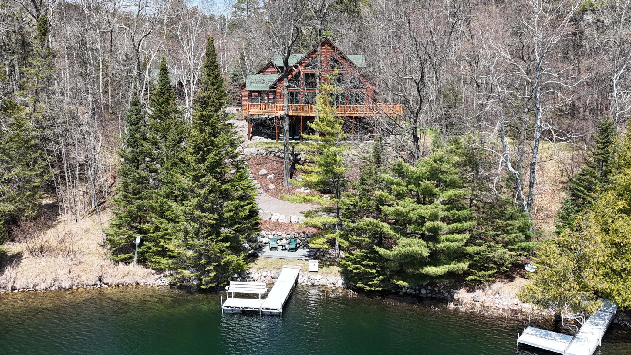View of the home from the water