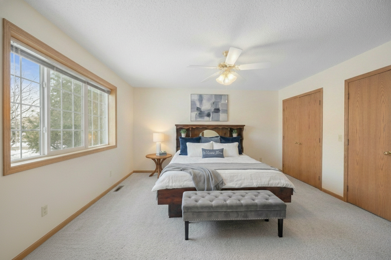 Partially virtually staged