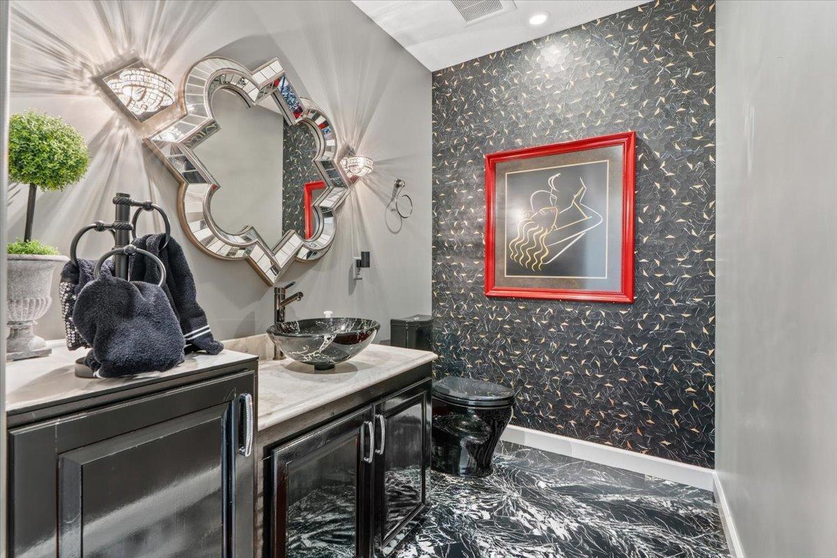 Half Bath off Recreation Room