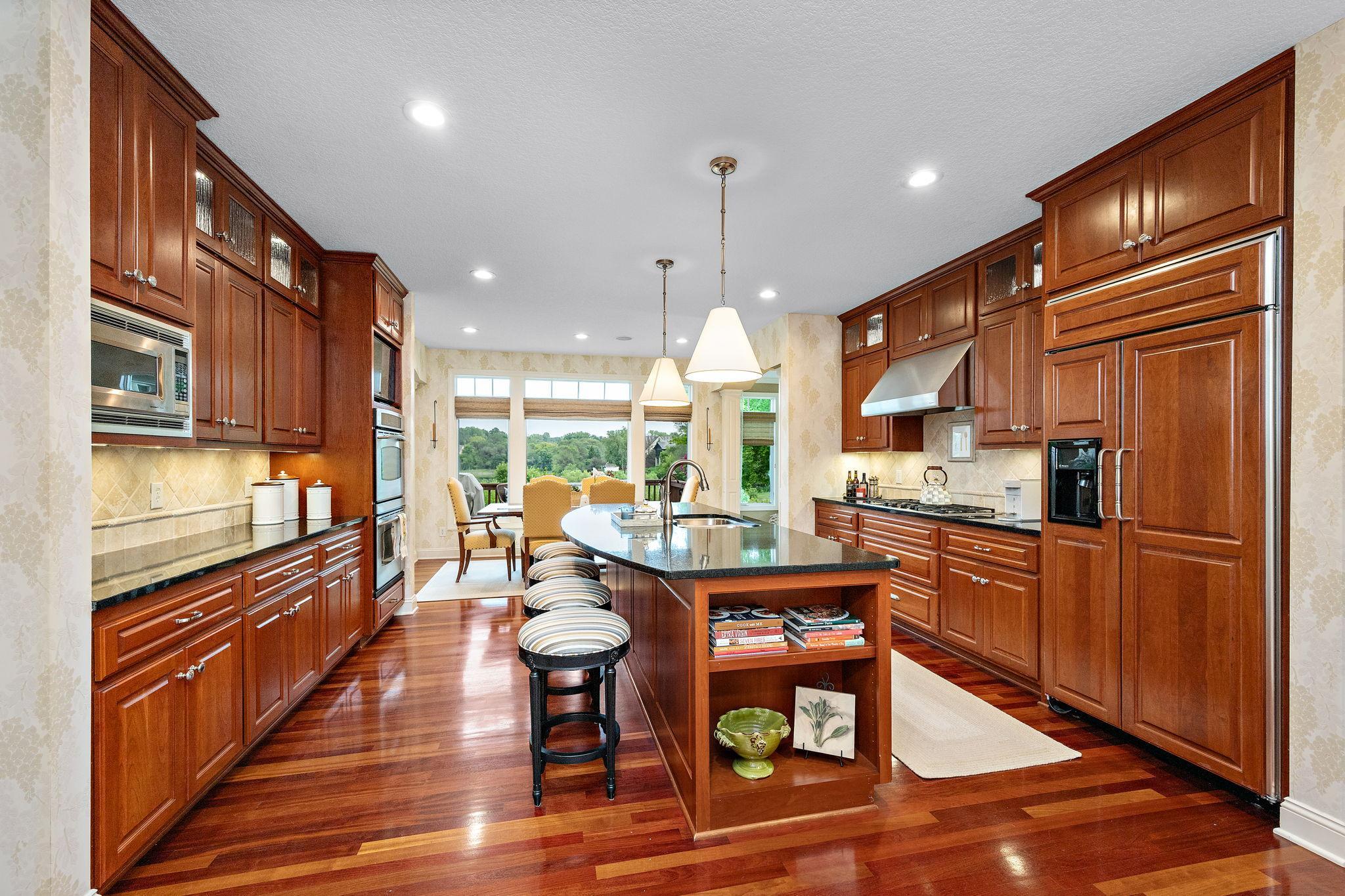 Gorgeous chef's kitchen, ample storage, and upgraded appliances