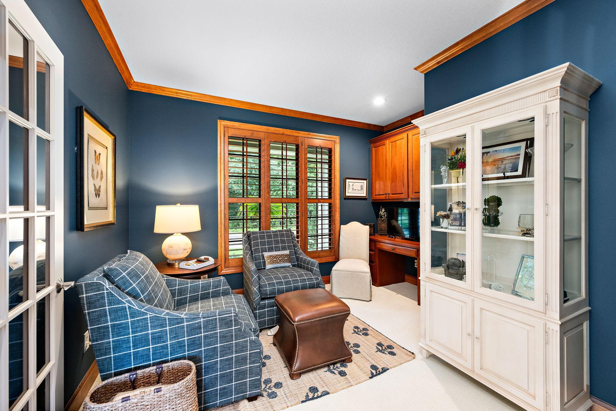 The convenient main-level office space/den