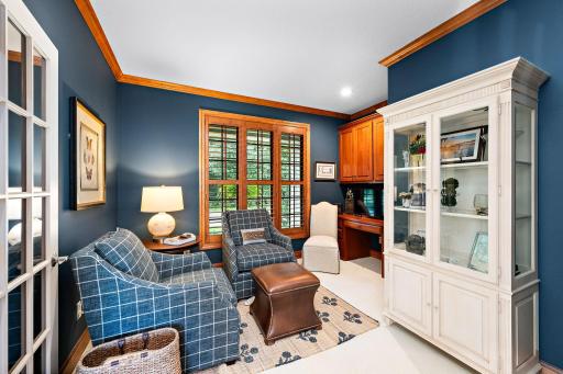 The convenient main-level office space/den