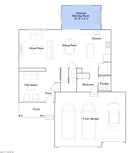 Main level floorplan.