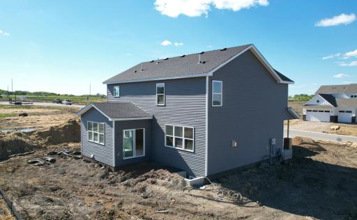 (Photo is of the actual home in progress.)