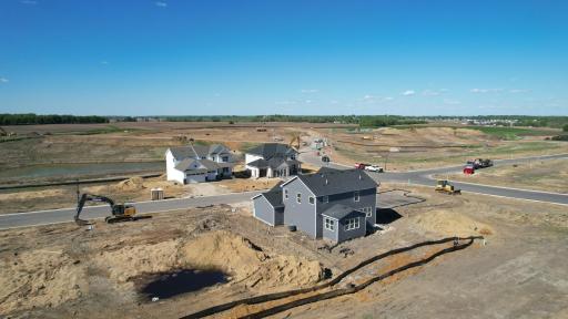 (Photo is of the actual home in progress.)