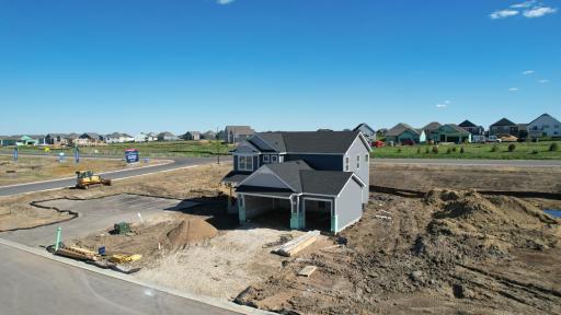 (Photo is of the actual home in progress.)