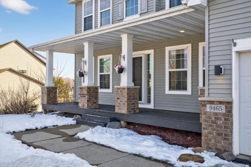 Charming Front Porch adds to the curb appeal.