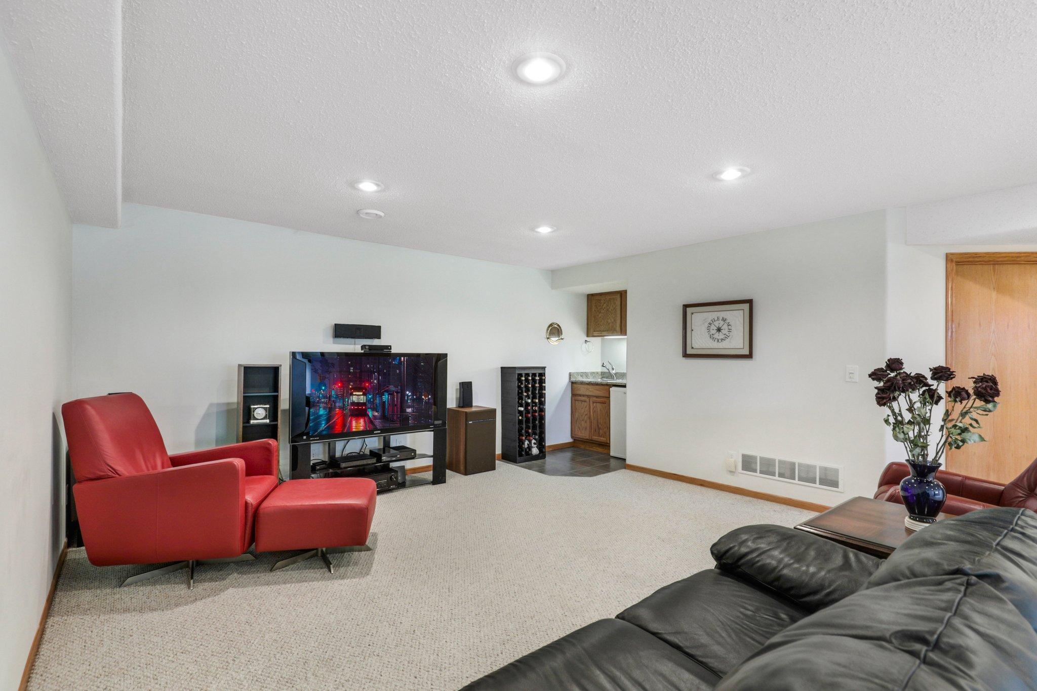 Lower level family room