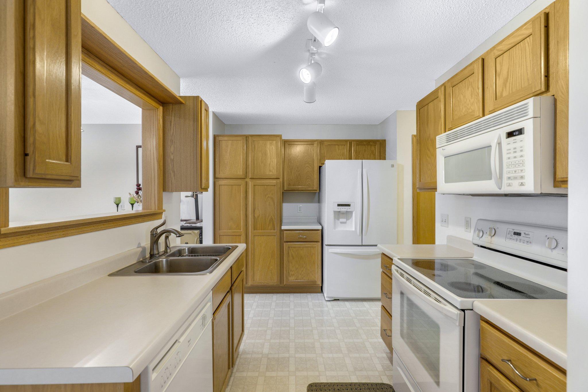 Generous kitchen storage