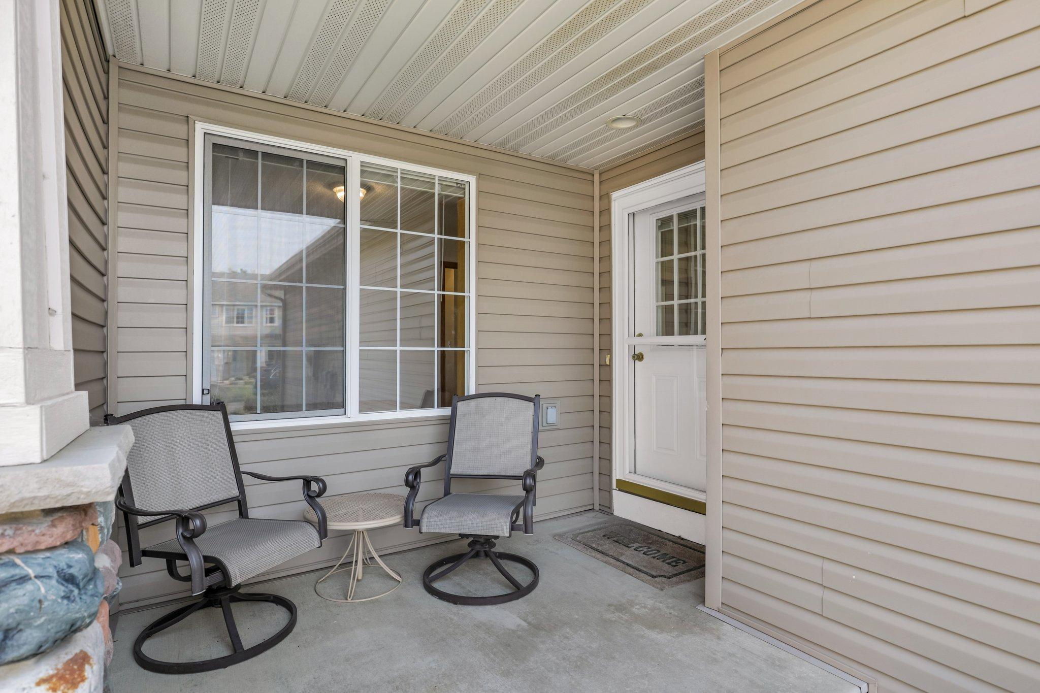 Room for porch seating.