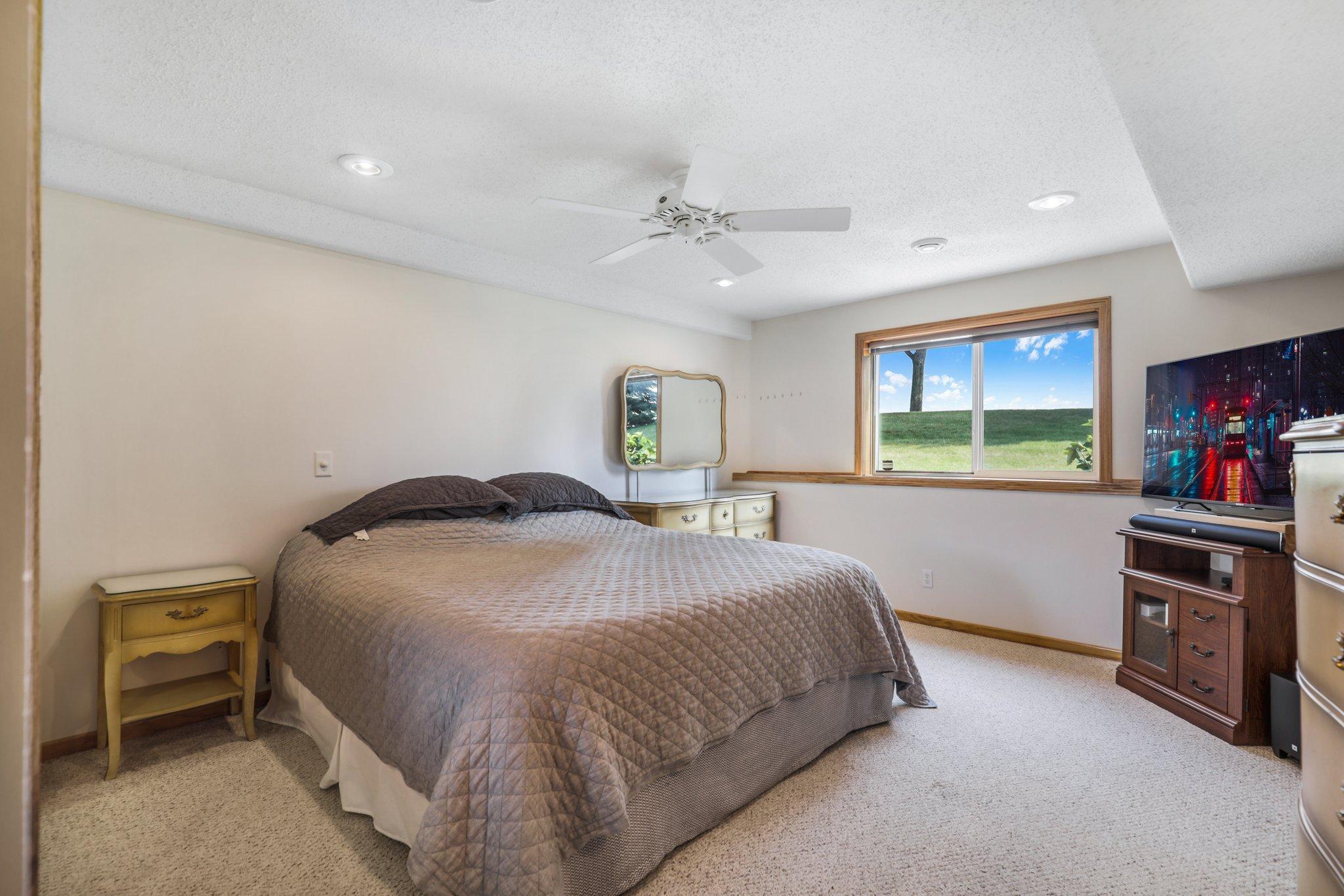 Lower level 3rd bedroom