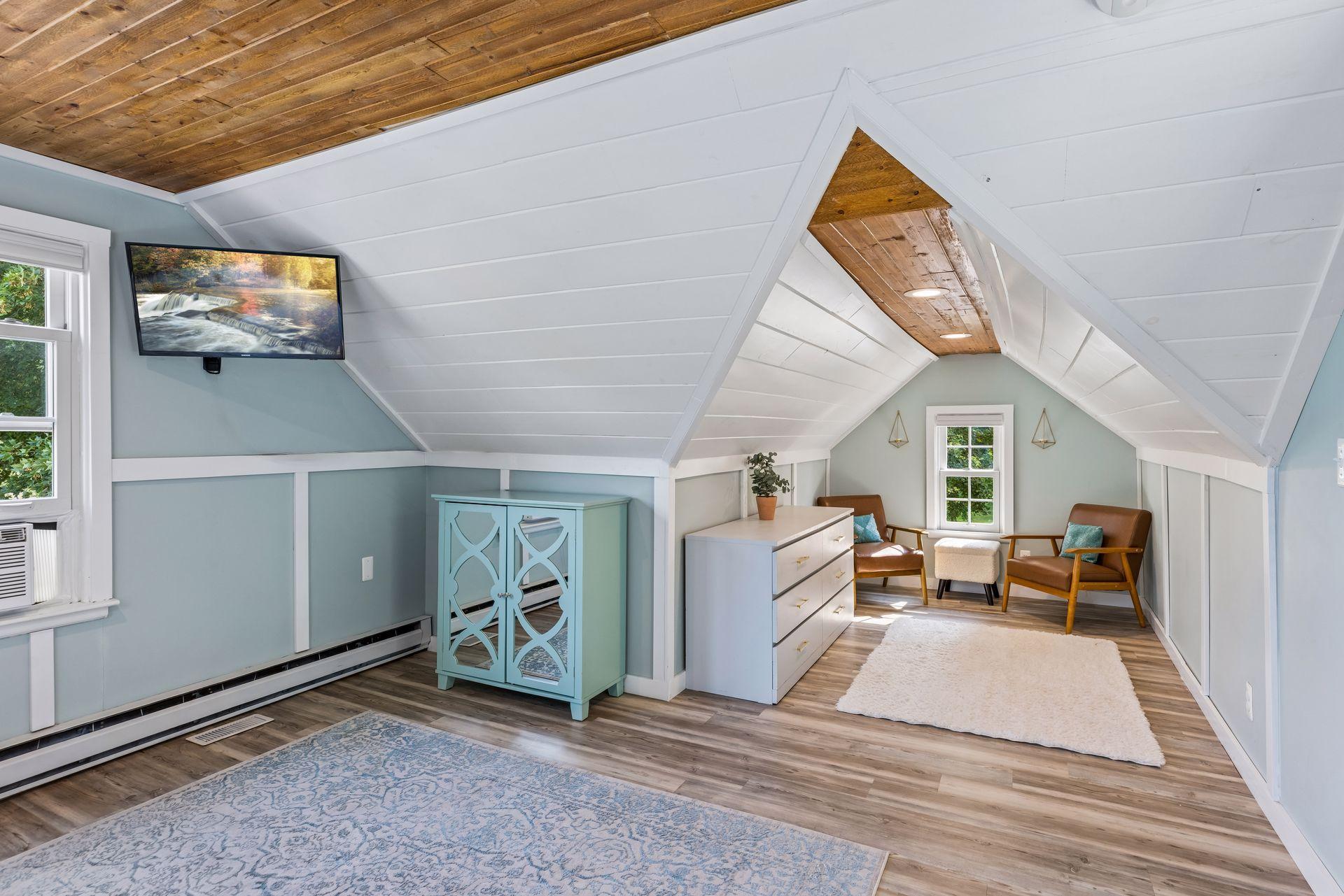 Space for a reading nook, dresser, or home office set-up.