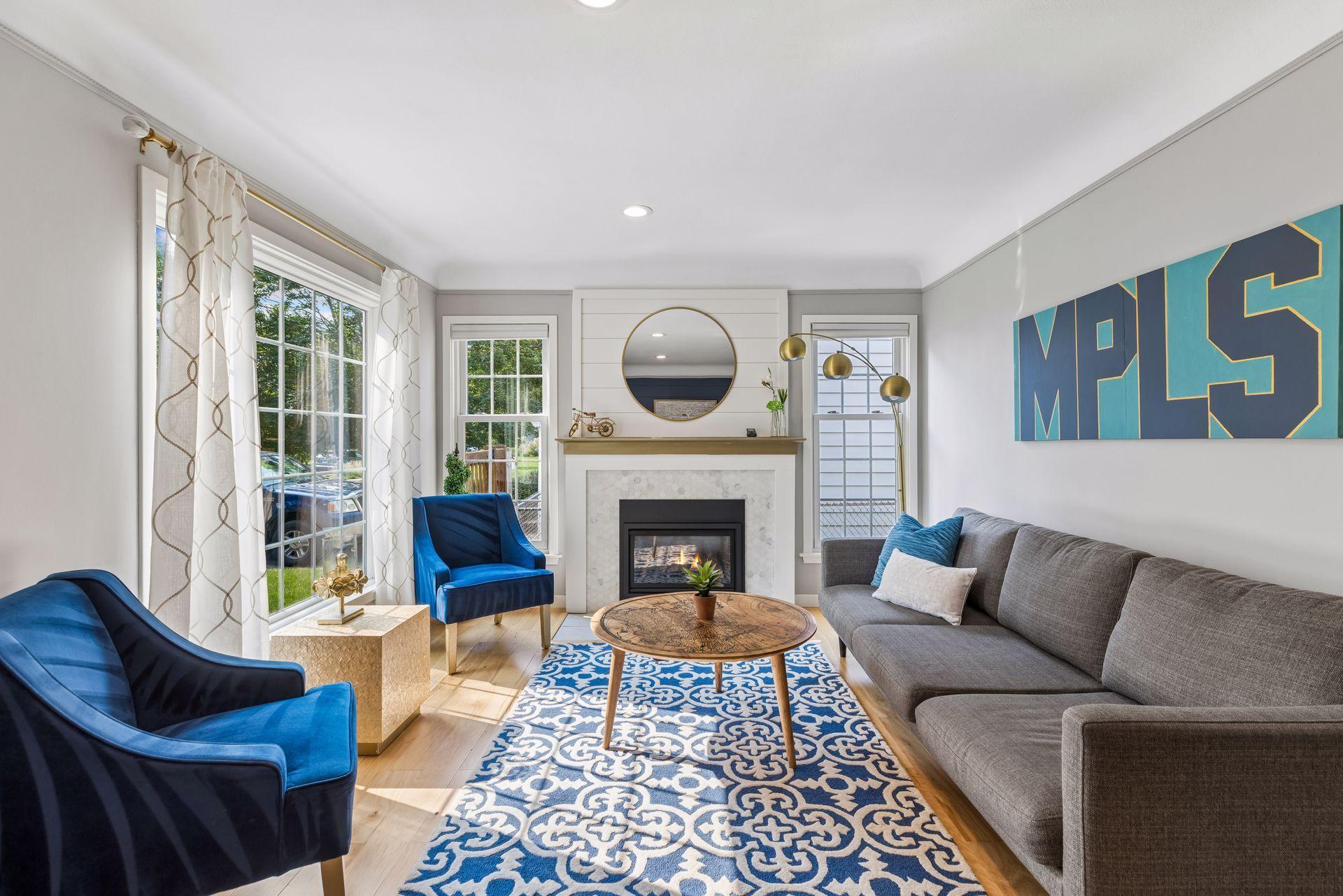 Coved ceilings and large windows- Renewal by Andersen brand.
