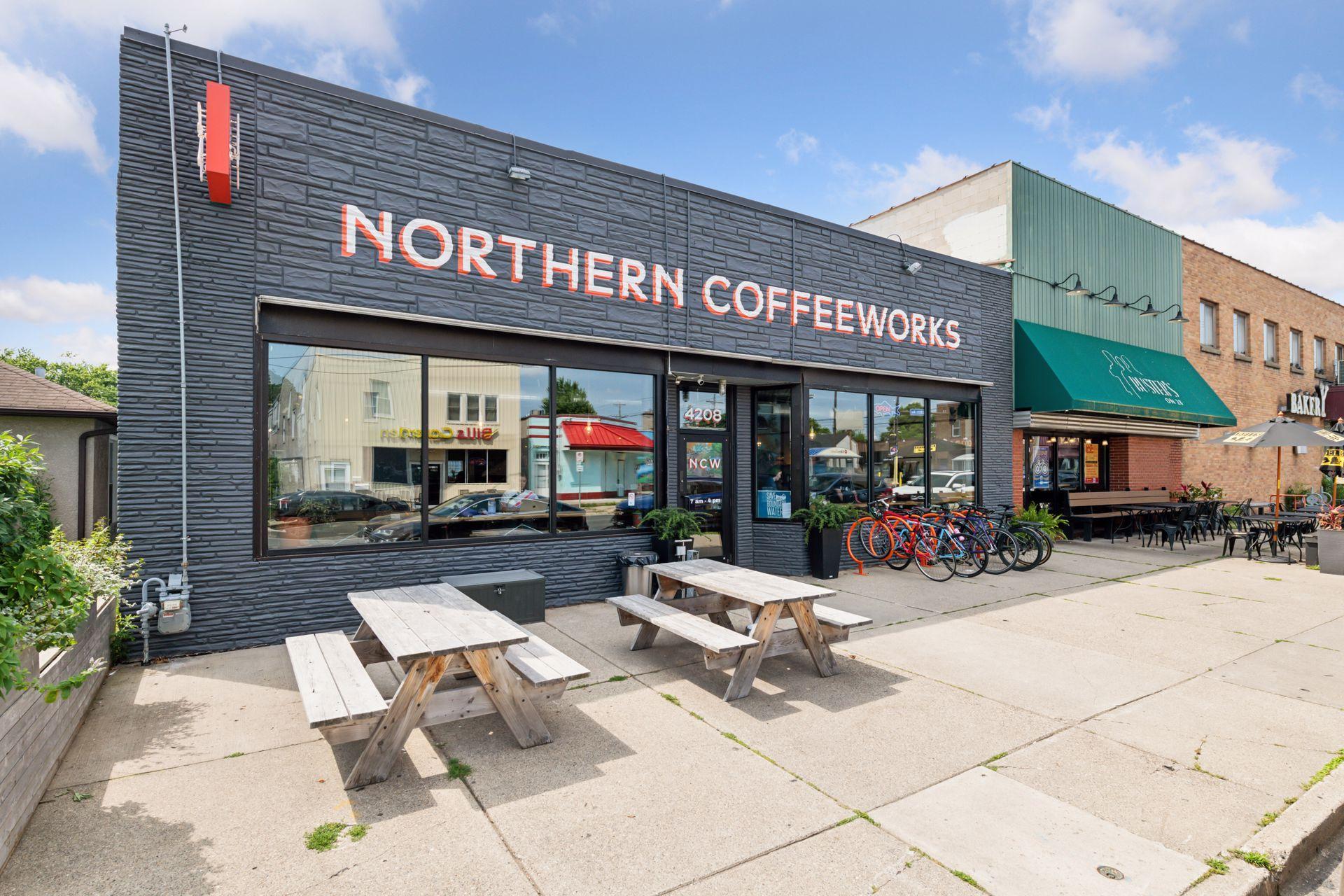 Walkabout to Northern Coffeeworks, specialty roaster and coffee shop, and "A Baker's Wife" bakery.