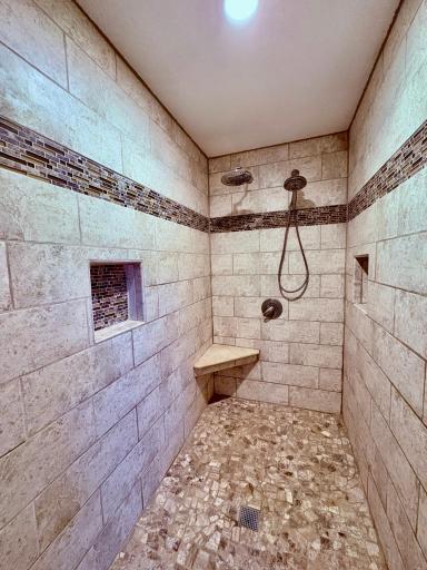 Huge custom walk in shower