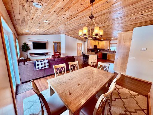 Dining area to open concept