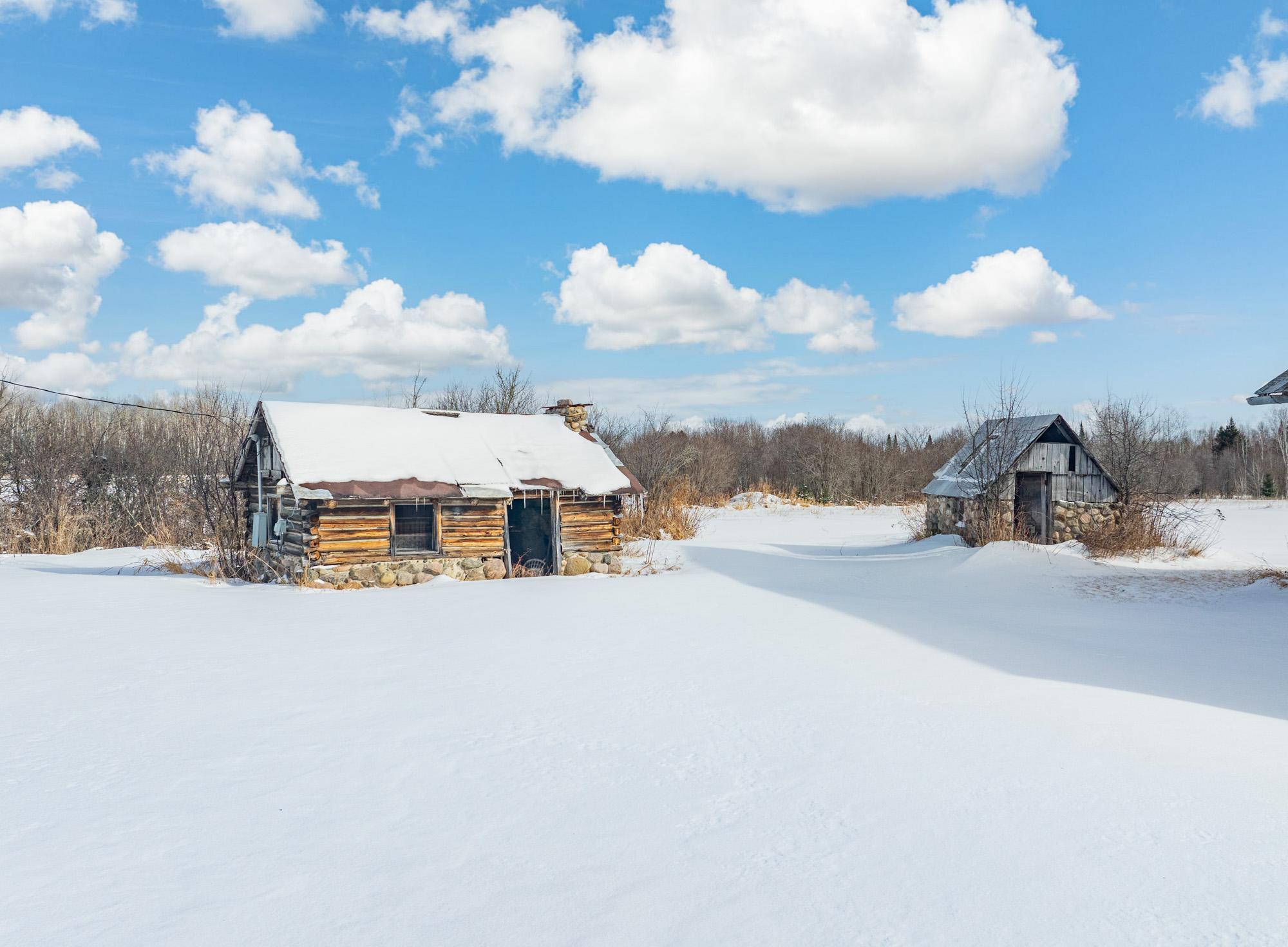 Rustic log cabin