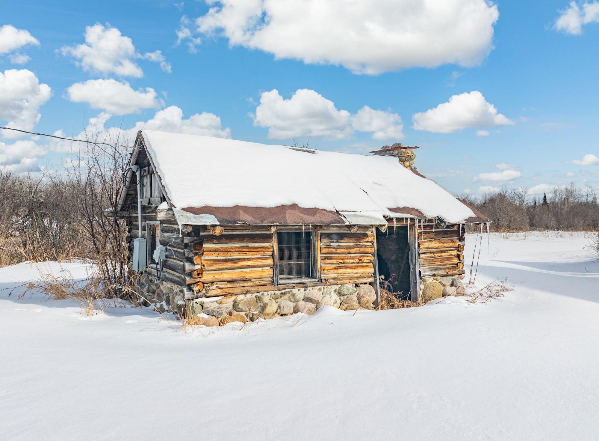 Rustic log cabin