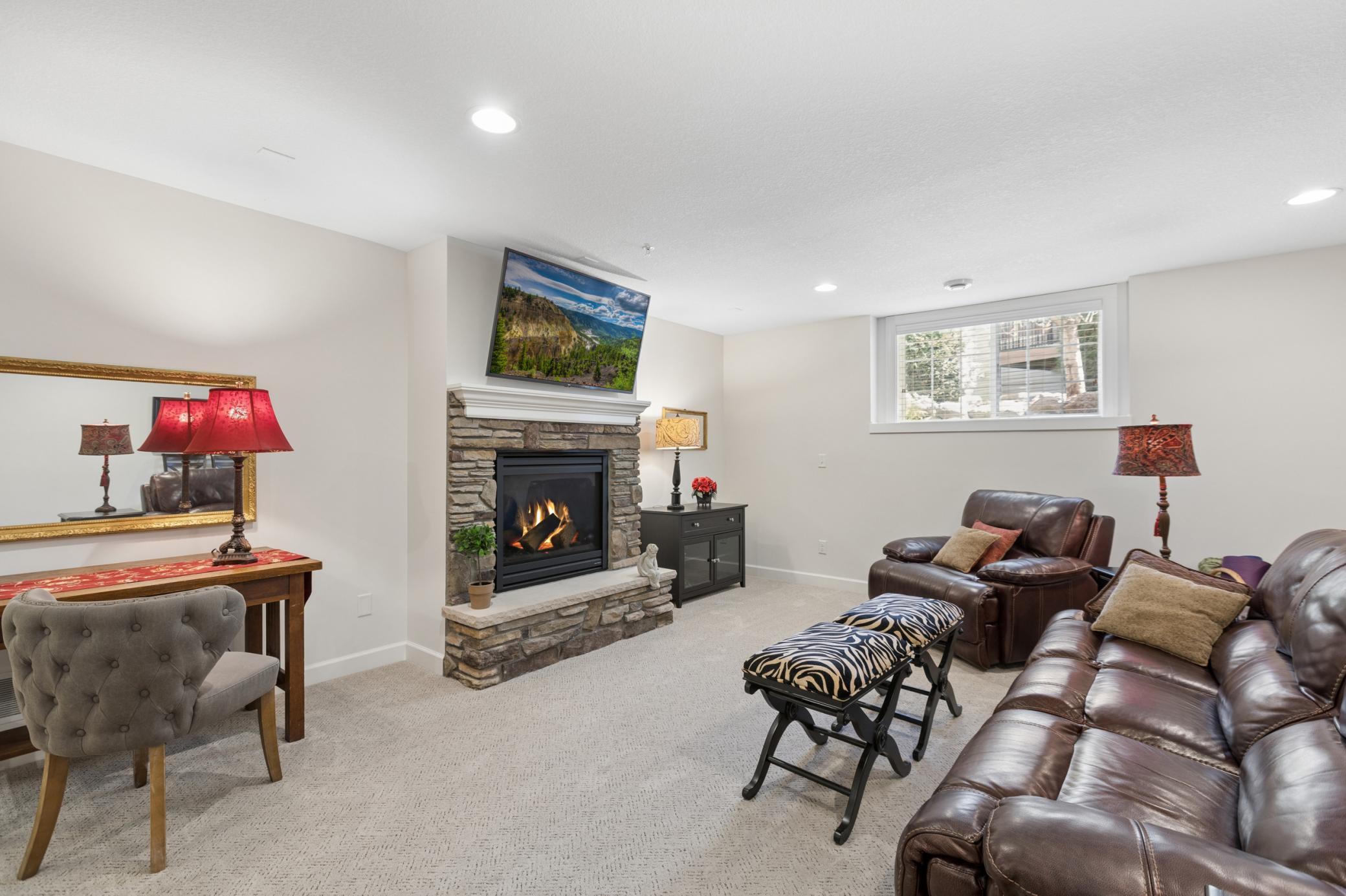 Lower Level Fireplace