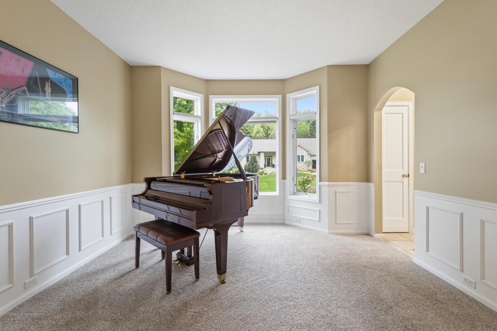 The living room/receiving room or the piano room