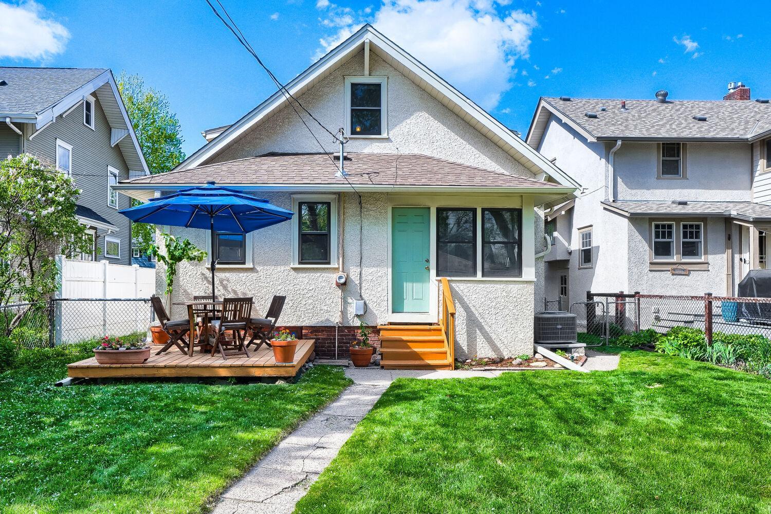 Rear yard closeup