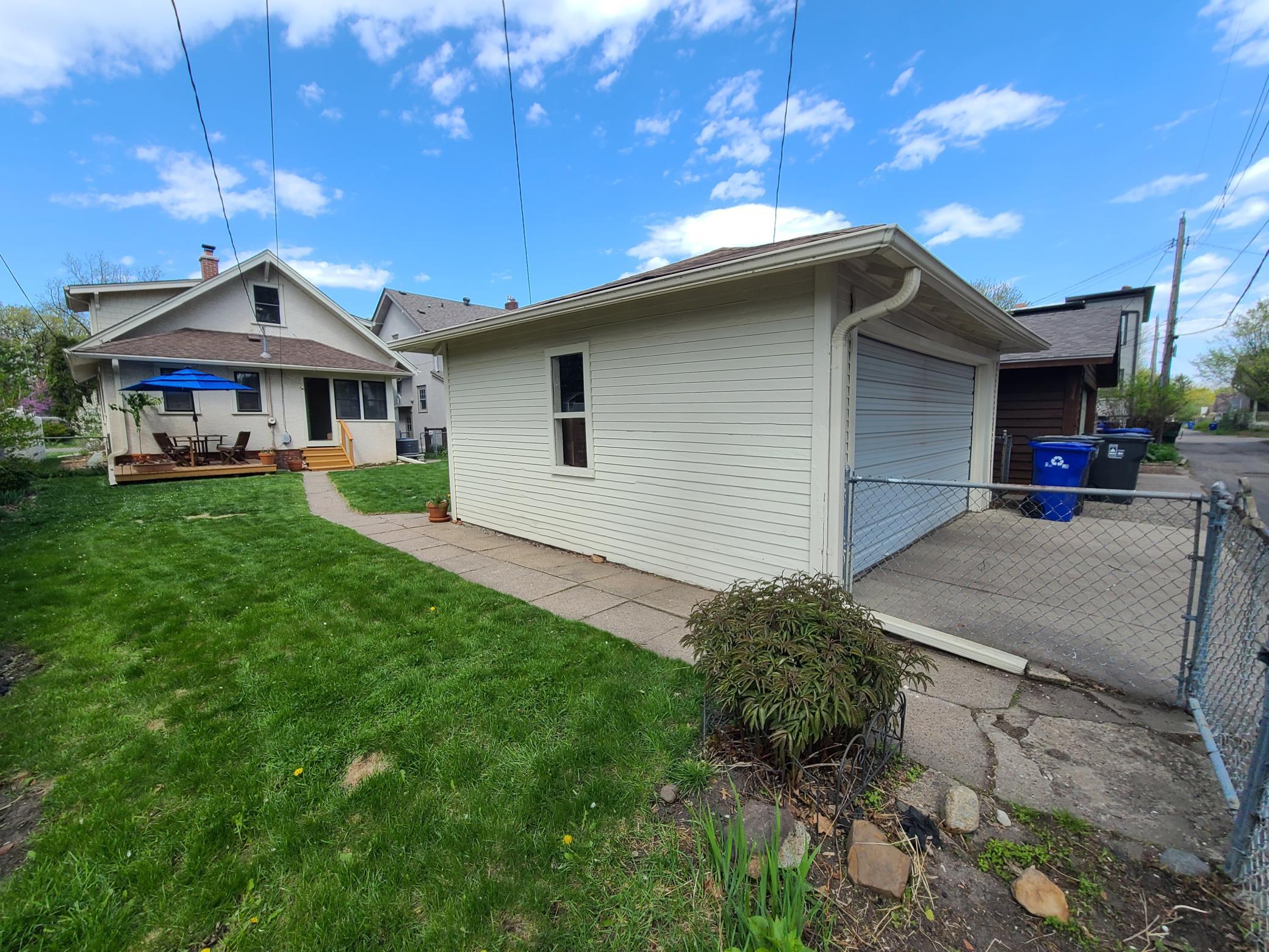 Detached two-car garage from Alley