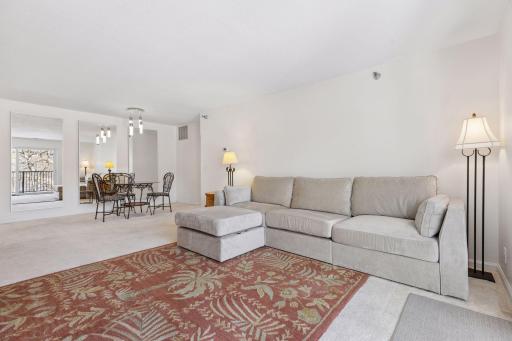 Freshly painted walls and neutral decor.