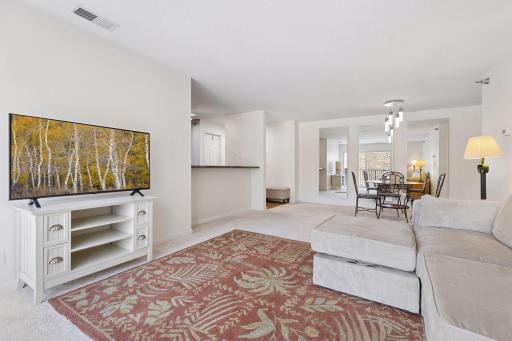 A spacious family room space.