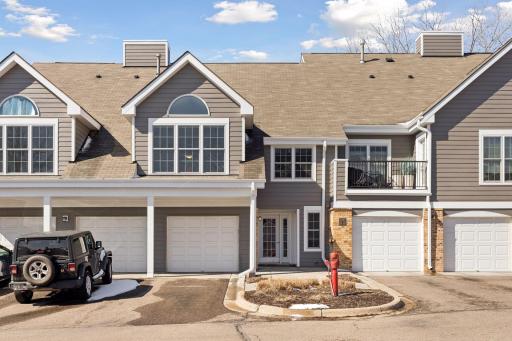Welcome home to 6050 Chasewood Parkway # 202! The exterior of the building has all been redone. A welcoming entrance, garage just to left of the door (and private entrance from inside) in a terrific community.