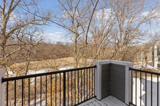 Incredible view on your deck. Enjoy summer nights relaxing out here.