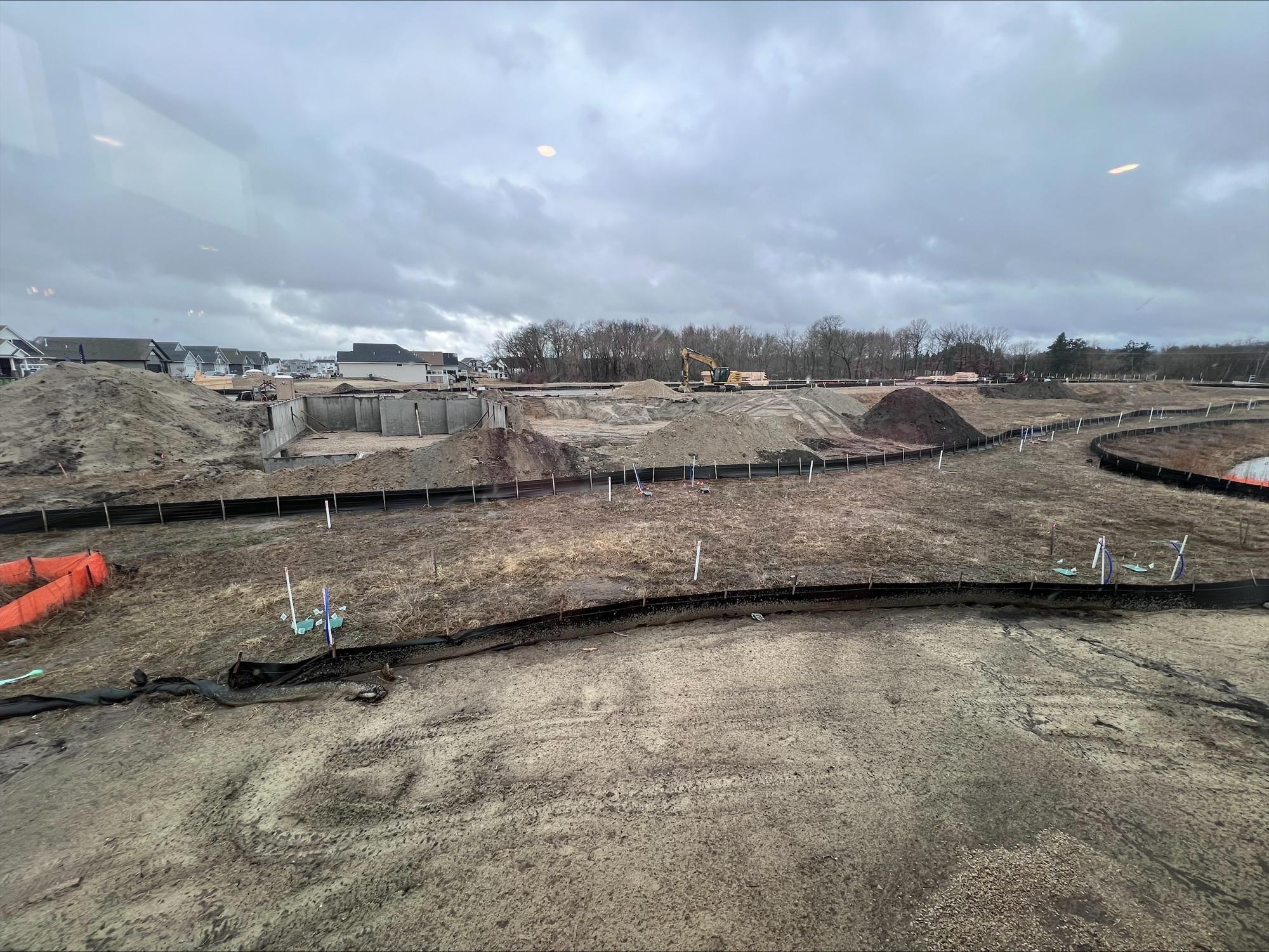 Photo of the actual yard in progress