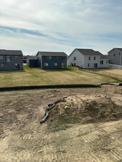 (Photo is of the actual backyard in progress.)